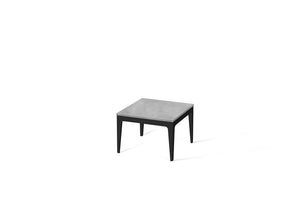 Airy Concrete Cube Side Table Matte Black