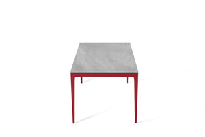 Airy Concrete Long Dining Table Flame Red