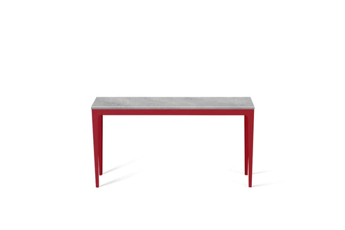 Airy Concrete Slim Console Table Flame Red