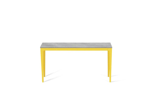 Airy Concrete Slim Console Table Lemon Yellow