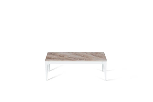 Excava Coffee Table Pearl White