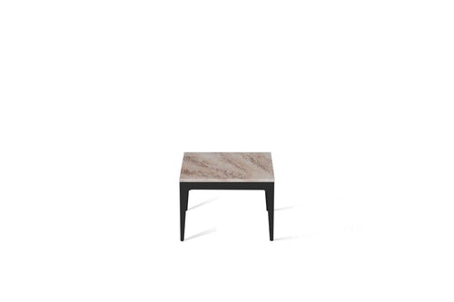 Excava Cube Side Table Matte Black