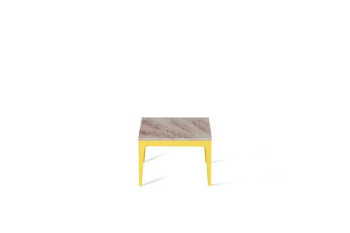 Excava Cube Side Table Lemon Yellow