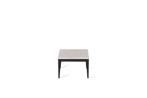 Clamshell Cube Side Table Matte Black