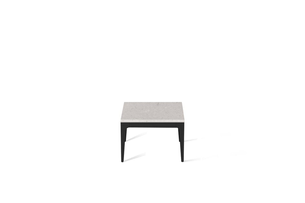 Clamshell Cube Side Table Matte Black
