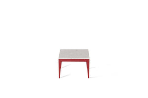Clamshell Cube Side Table Flame Red