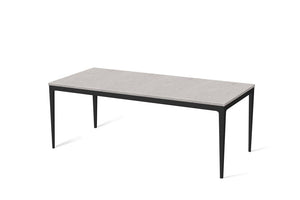 Clamshell Long Dining Table Matte Black