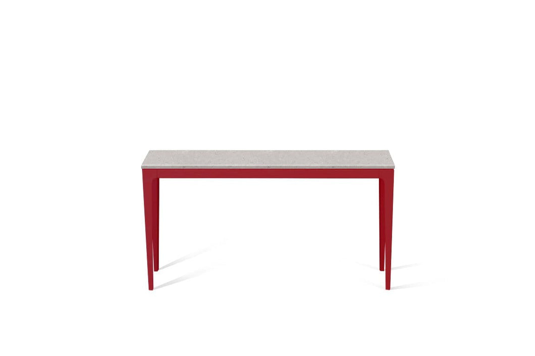 Clamshell Slim Console Table Flame Red