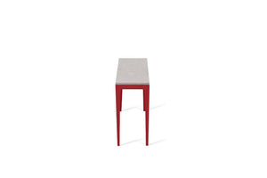 Clamshell Slim Console Table Flame Red