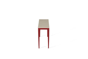 Buttermilk Slim Console Table Flame Red