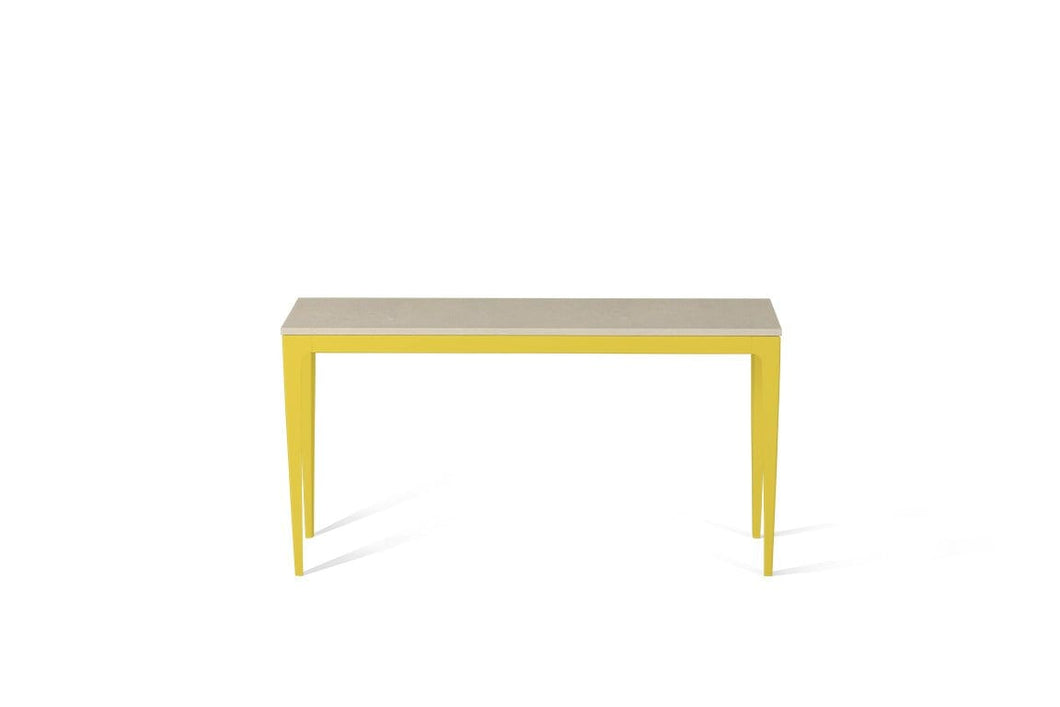 Buttermilk Slim Console Table Lemon Yellow