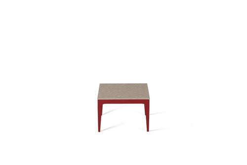 Shitake Cube Side Table Flame Red