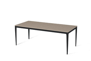 Shitake Long Dining Table Matte Black