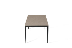 Shitake Long Dining Table Matte Black