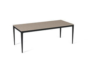 Shitake Long Dining Table Matte Black