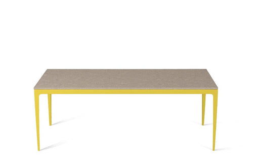 Shitake Long Dining Table Lemon Yellow