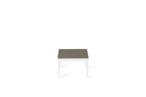 Ginger Cube Side Table Pearl White