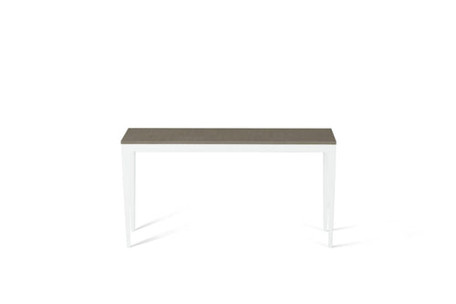 Ginger Slim Console Table Pearl White
