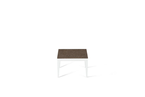 Wild Rice Cube Side Table Pearl White