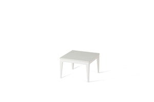 Organic White Cube Side Table Oyster