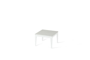 Organic White Cube Side Table Pearl White