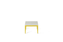 Load image into Gallery viewer, Organic White Cube Side Table Lemon Yellow