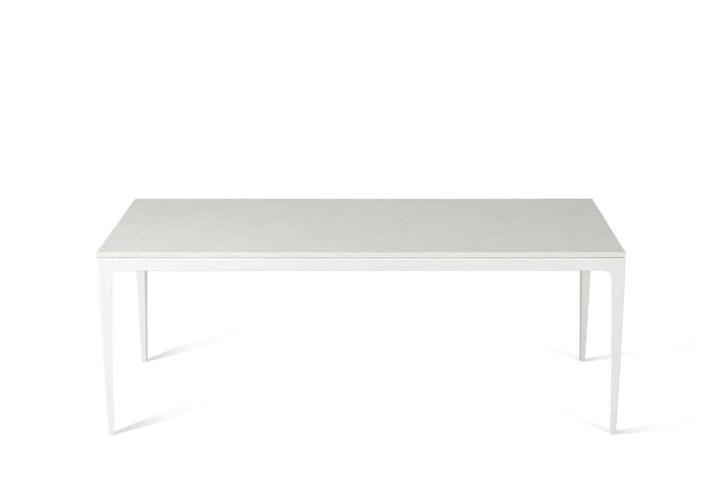 Organic White Long Dining Table Oyster