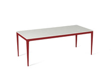Load image into Gallery viewer, Organic White Long Dining Table Flame Red