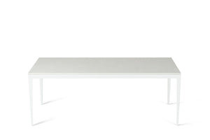 Organic White Long Dining Table Pearl White