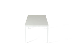 Organic White Long Dining Table Pearl White