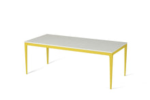 Load image into Gallery viewer, Organic White Long Dining Table Lemon Yellow