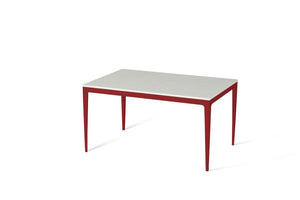 Organic White Standard Dining Table Flame Red