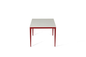 Organic White Standard Dining Table Flame Red