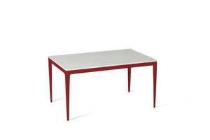 Organic White Standard Dining Table Flame Red