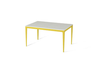 Organic White Standard Dining Table Lemon Yellow