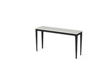 Load image into Gallery viewer, Organic White Slim Console Table Matte Black