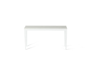 Organic White Slim Console Table Pearl White