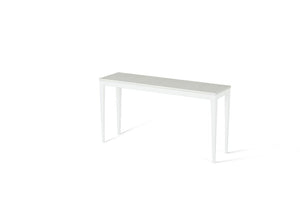 Organic White Slim Console Table Pearl White