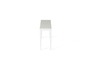 Organic White Slim Console Table Pearl White