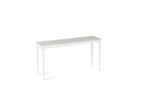 Organic White Slim Console Table Pearl White