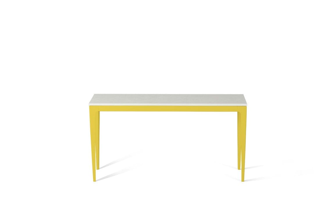 Yellow Console Organic White Slim Console Table Lemon Yellow – Urbi Furniture