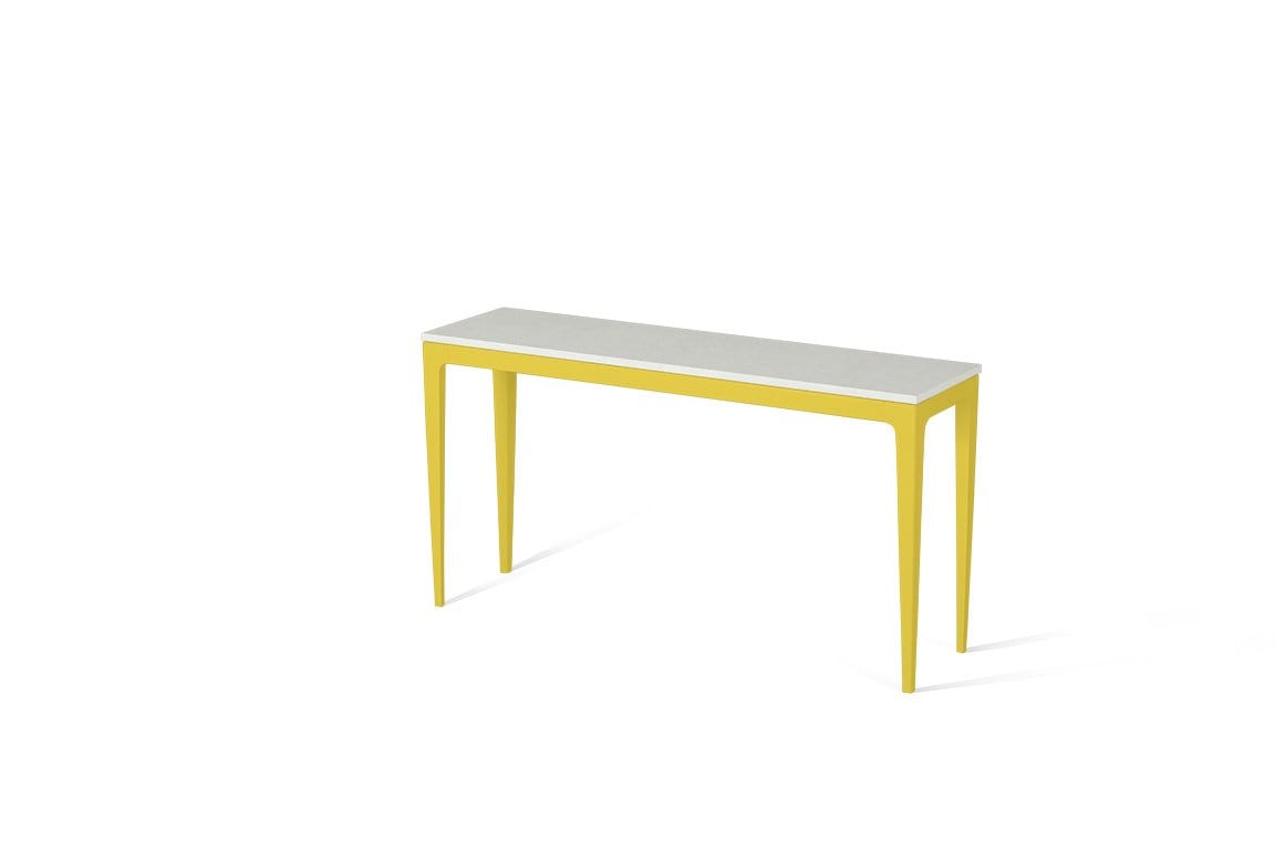 Yellow Console Organic White Slim Console Table Lemon Yellow – Urbi Furniture