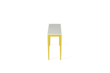 Load image into Gallery viewer, Organic White Slim Console Table Lemon Yellow