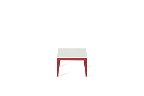 Frozen Terra Cube Side Table Flame Red