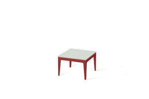 Frozen Terra Cube Side Table Flame Red