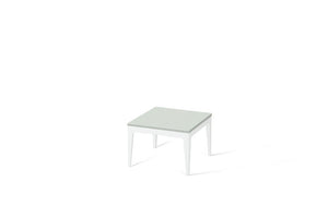 Frozen Terra Cube Side Table Pearl White