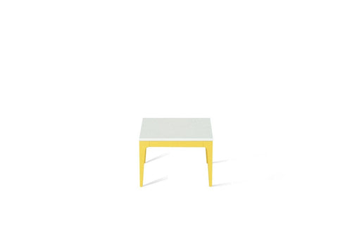 Frozen Terra Cube Side Table Lemon Yellow
