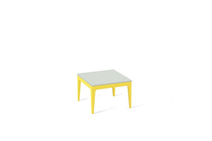 Frozen Terra Cube Side Table Lemon Yellow
