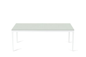 Frozen Terra Long Dining Table Pearl White