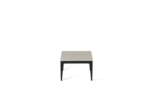 London Grey Cube Side Table Matte Black